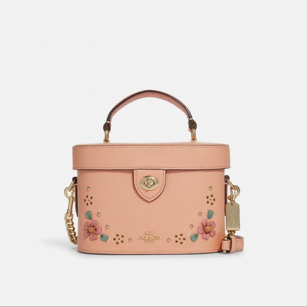 Coach Kay Crossbody with floral whipstitch